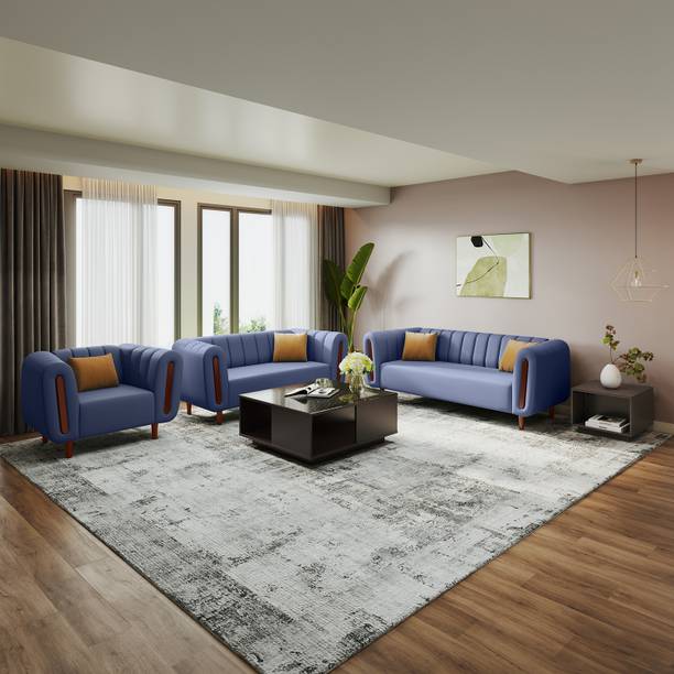 Interio by Godrej Paramount Premium Quality Fabric 3 + 2 + 1 Sofa Set