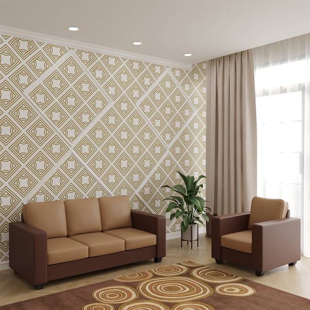 WESTIDO Fabric 3 + 1 Sofa Set