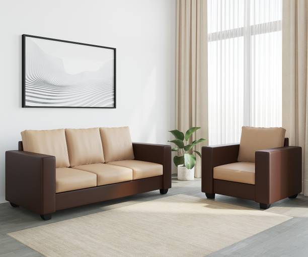 WESTIDO Orlando Leatherette 3 + 1 Sofa Set