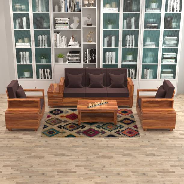 DOKRI 5 Seater Sofa For Living, Waiting Room/ Office Fabric Fabric 3 + 1 + 1 Sofa Set