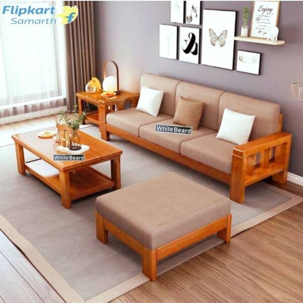 Deepak Art Solid sheesham wood 3 seter sofa set for living room Solid Wood 2 + 1 Sofa Set