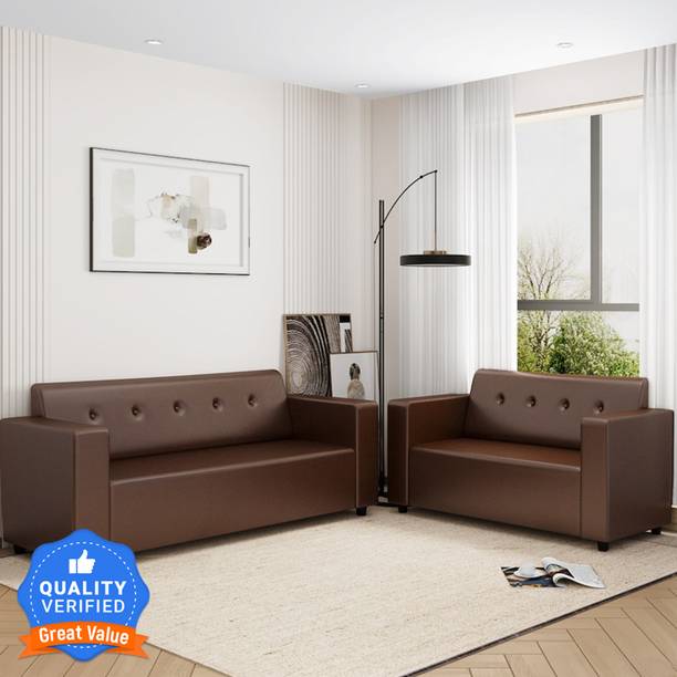 Flipkart Perfect Homes Milos Leatherette 3 + 2 Sofa Set