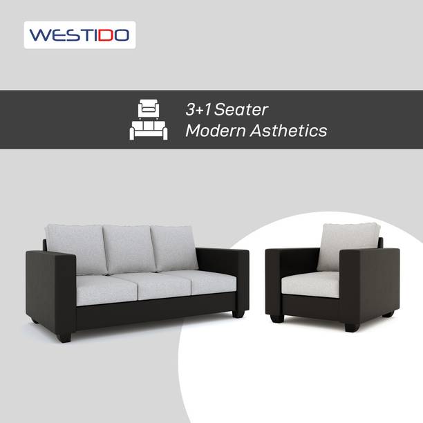 WESTIDO Orlando Leatherette 3 + 1 Sofa Set