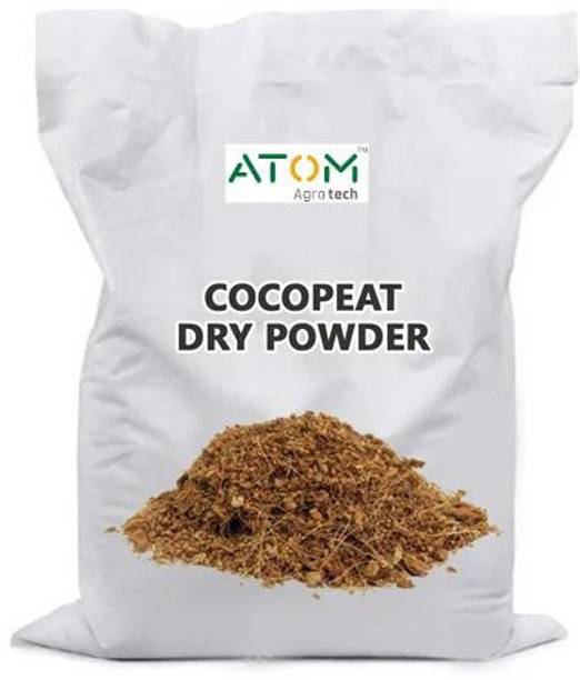 ATOM Agrotech Cocopeat Coir 5kg Fine Quality Washed Pith for Garden Soil Potting Mixture