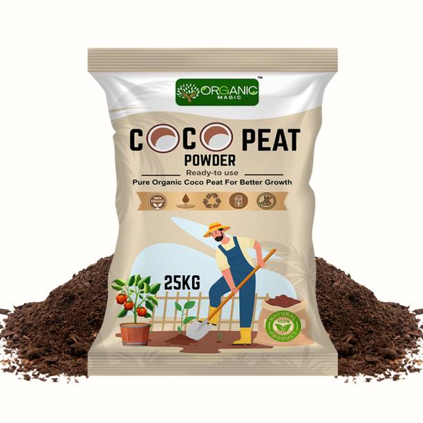 Organic Magic 25KG Organic Cocopeat Powder for Garden Manure. Potting Mixture