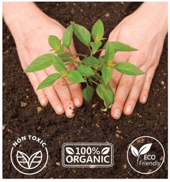 SEEDSART Organic-Soil Potting Mixture " Vermicompost " For Plants , 1 kg pack , xs364 Manure