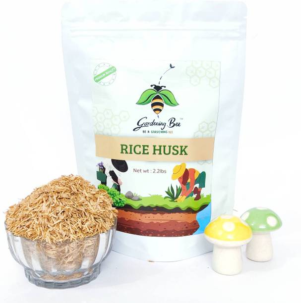 Gardening Bee Rice Hulls (Husk) | Organic Rice paddy husk for gardening | potmix and mulching Husk