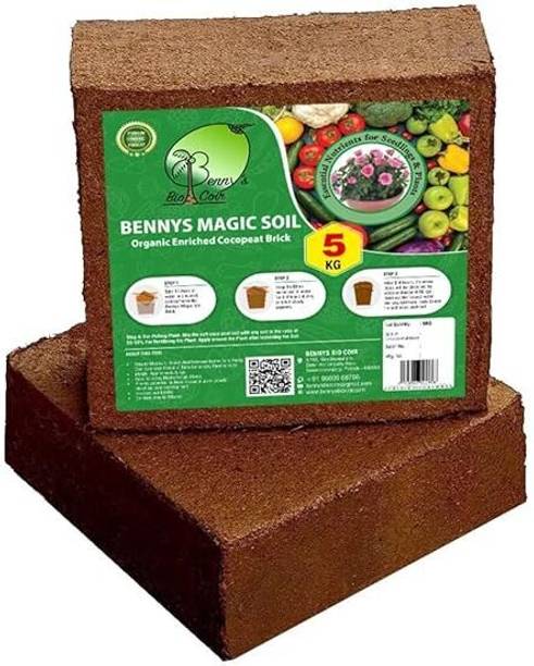 The Magic Soil Organic Earth Magic Potting Soil Brick | Magic Soil for Planting & Potting Soil