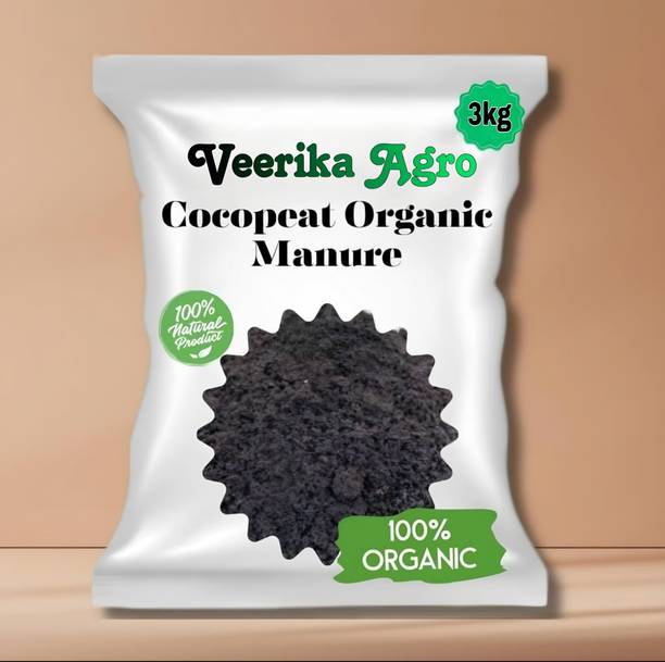 Veerika LOW EC COCOPITH 3KG READY TO USE Manure, Potting Mixture