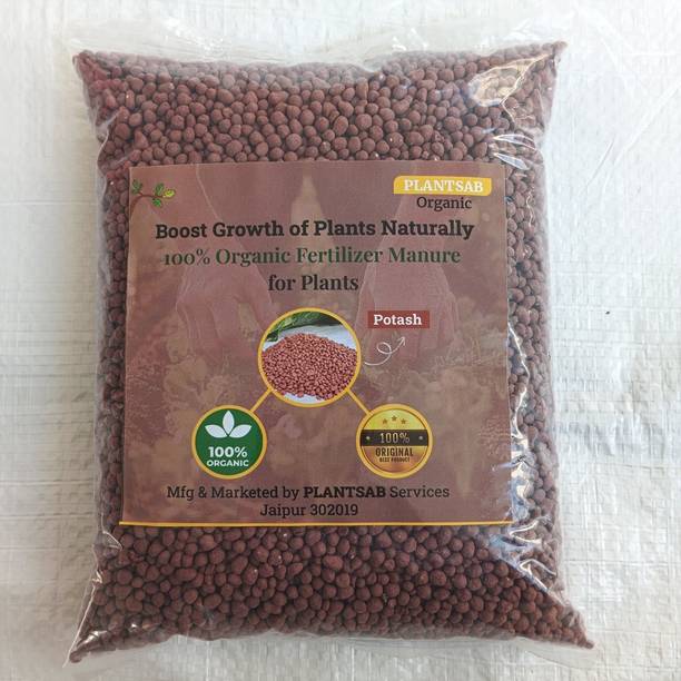 Plantsab Organic Bio Potash for Improved Flowering & Fruit Development 1kg Potting Mixture, Manure, Soil
