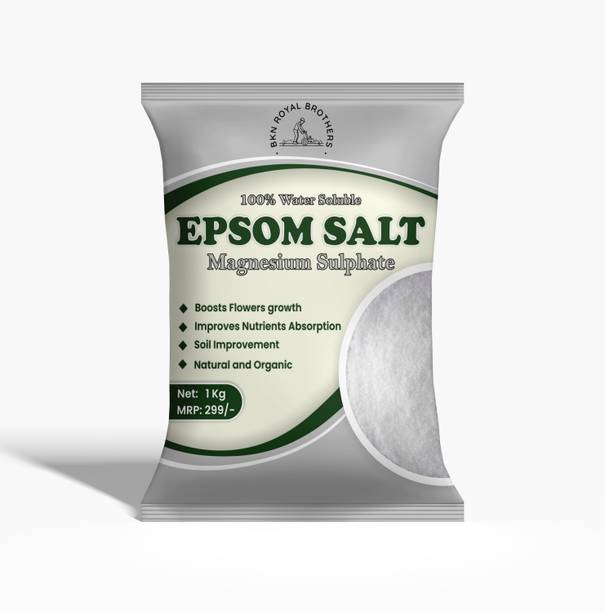 Bkn Royal Brother Epsom salt fertilizer | 1kg | Magnesium Sulphate | 100% Water soluble fertilizer Fertilizer