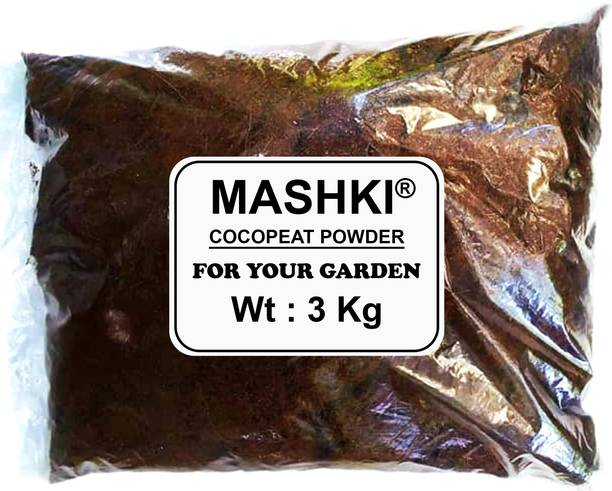 MASHKI COCOPEAT POWDER 3 KG - 100% NATURAL AND ORGANIC COCOPEAT / COIRPITH POWDER ORGANIC Soil Manure COCO POWDER Soil Manure Soil