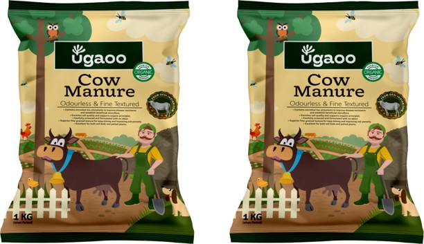 UGAOO Cow Dung Manure Fertilizers for Plants & Home Gardening Manure