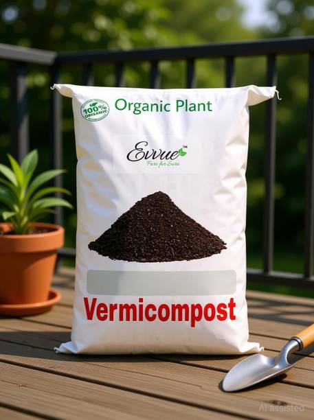 Evvue Organic Vermicompost for Kitchen Garening - 5kg Potting Mixture