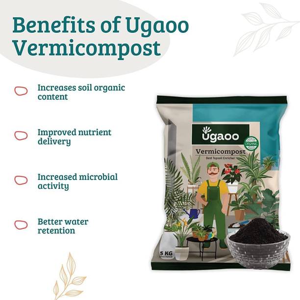 UGAOO Organic Vermicompost Fertilizer Manure For Plants Fertilizer