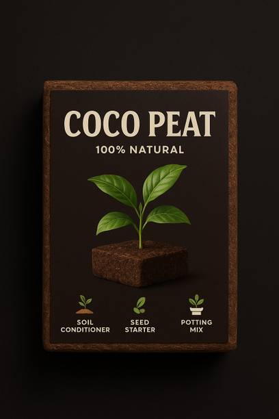 Dutta Compressed Cocopeat Block | 100% Organic Growing Medium for Gardening Potting Mixture, Manure