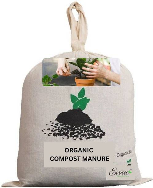 Evvue New-Vermicompost 10Kg Soil Manure/Fertilizer ( Pack of 5kg +5kg ) Manure