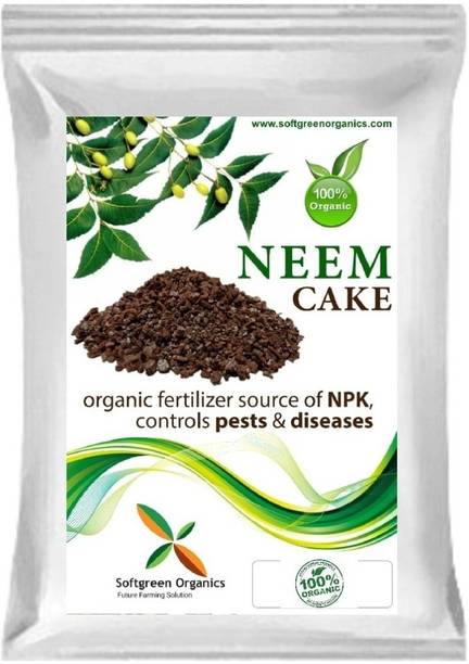 Softgreen Pure and Organic Fertilizer Neem Cake Powder for Plants | Neem Khali, 5kg Fertilizer