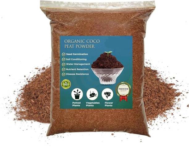 Evvue Cocopeat Powder 10kg Export Quality Washed Pith for Garden Soil Potting Mixture