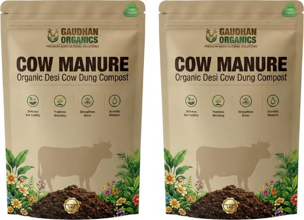 Gaudhan Organics Cow Manure Powder Fertilizer