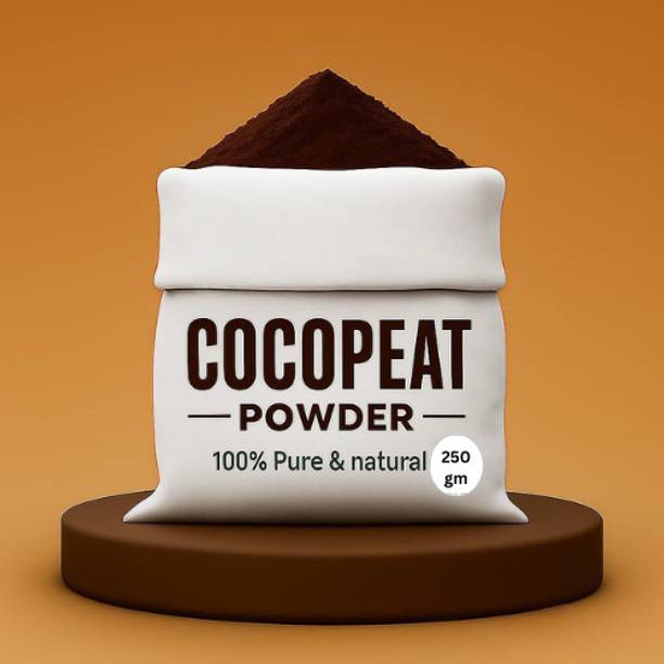 Copeat Powder industries Cocopeat Powder | Natural Coconut Coir Fibre for Home (250gm) Soil, Potting Mixture, Manure, Fertilizer