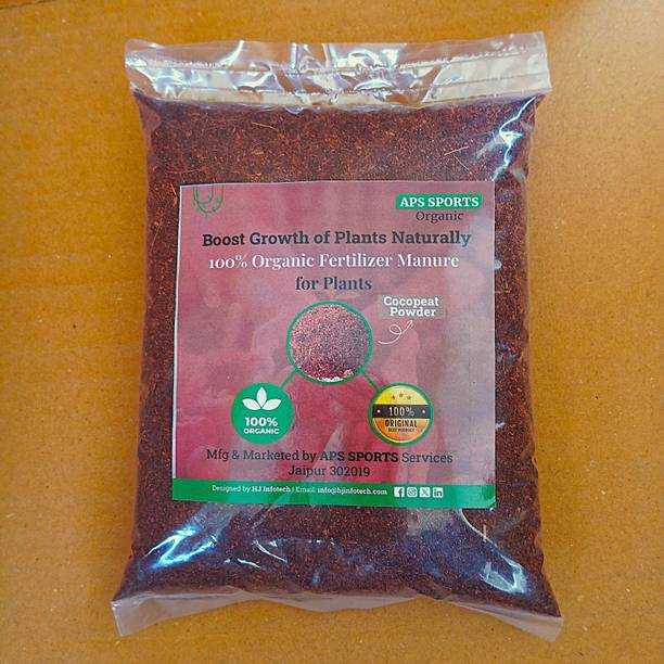 APS Sports 100% Organic Cocopeat Powder Best Potting Soil Mixture for Home Garden 980gm Potting Mixture, Manure