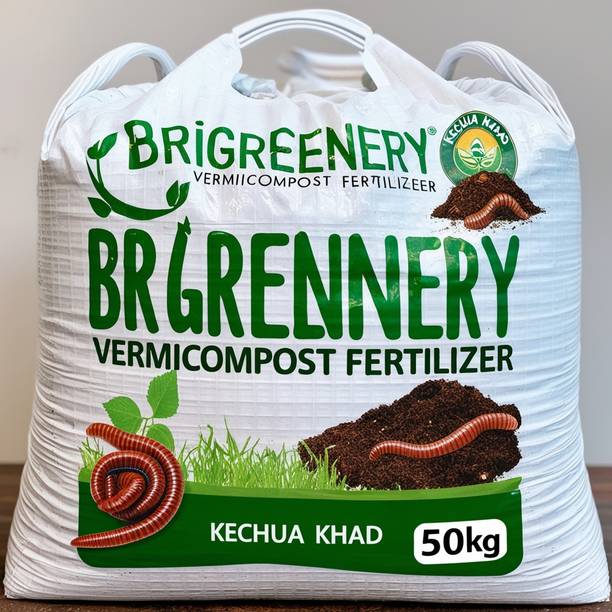 BriGreenery Organic Vermicompost 50kg for Farmers Manure