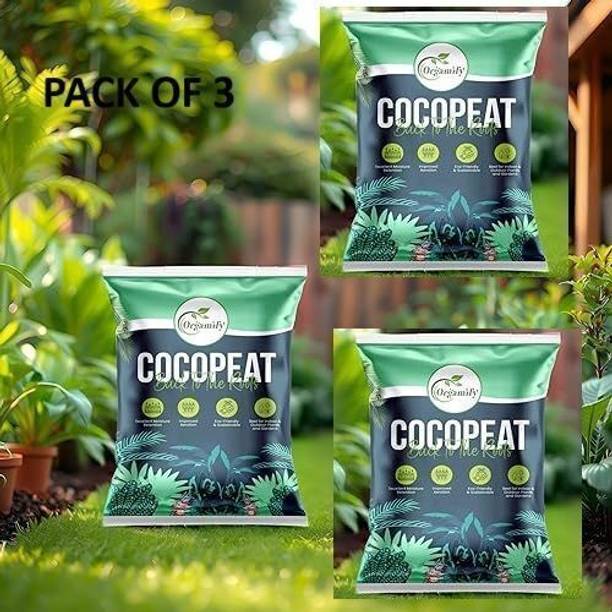 Orgamify Decompressed Cocopeat Powder (15KG) – Ready-to-Use Soil Conditioner Husk