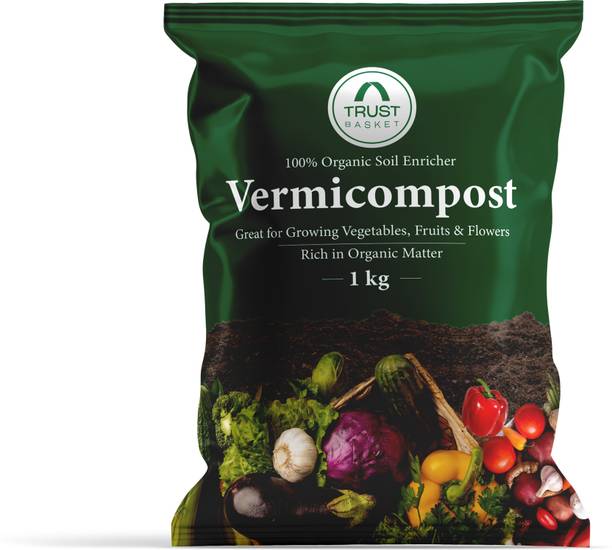 TrustBasket Vermicompost - 1kg Fertilizer