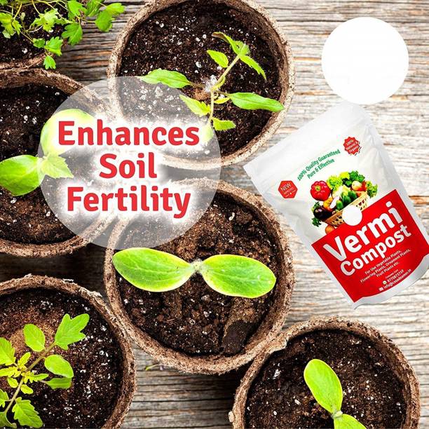 DHARTI CORPORATION XL-81 - BOOSTER Organic Vermicompost Fertilizer Manure for Plants - 4.5Kgs Potting Mixture