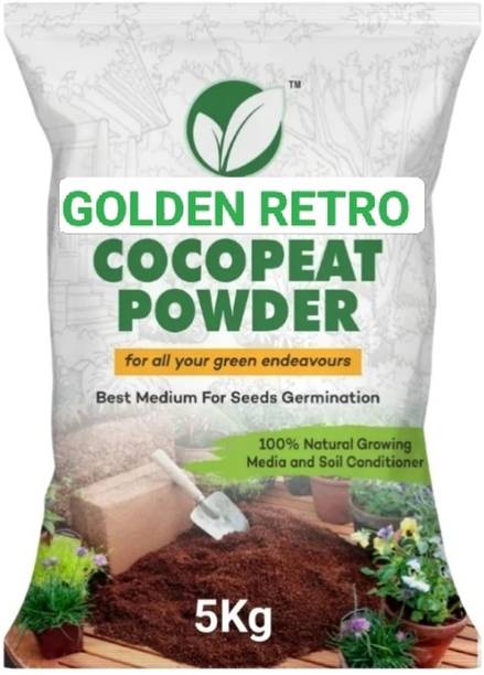 Golden retro Cocoopeat 5kg Ready to use for Home Gardening Potting Mixture