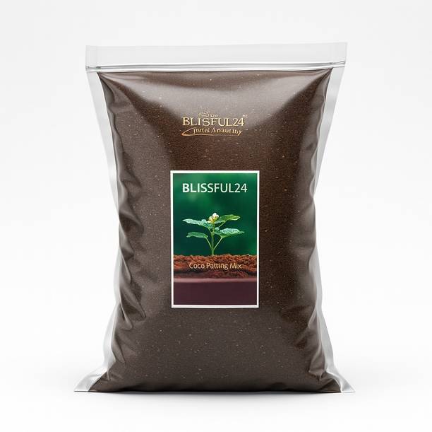 Blissful24 Cocopeat 1 kg Powder | Cocopeat Powder for Home Garden & Planting Soil