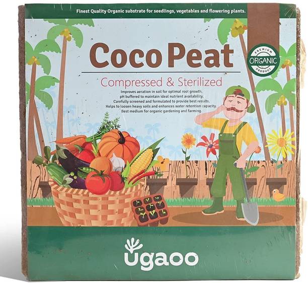 उगाओ Cocopeat Block for Home Garden Plants मिट्टी की खाद