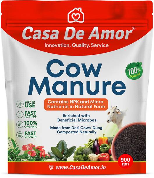 Casa De Amor Organic Cow Manure & Compost Fertilizer for Plants & Home Gardening Fertilizer