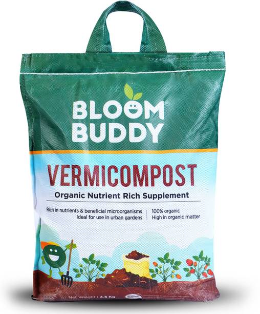 Bloom Buddy Vermicompost for Indoor & Outdoor Plants 4.5Kg Biofertilizer
