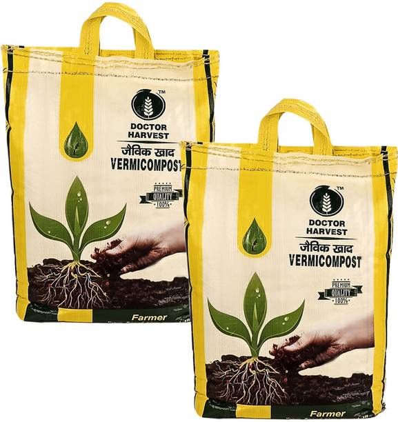 Doctor Harvest Vermicompost 10 kg | Organic Manure for Home Gardening Manure
