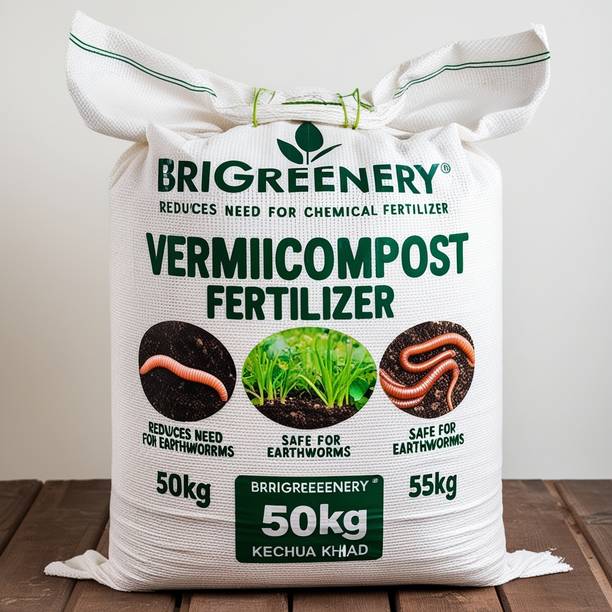 BriGreenery Organic Plant Nutrition Vermicompost 50kg Manure