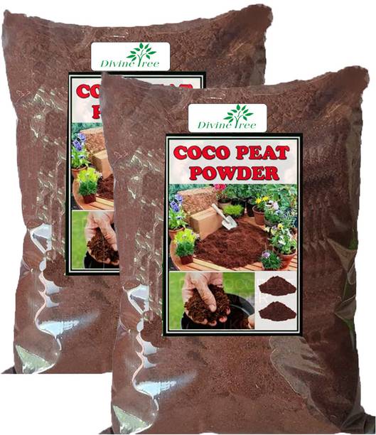 Divine Tree 100% Organic Cocopeat Powder Best Potting Soil Mixture for Home Garden Plants Potting Mixture