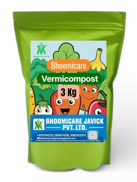 bhoomicare javick Vermicompost for plants 3kg organic manure Fertilizer, Manure, Potting Mixture, Soil