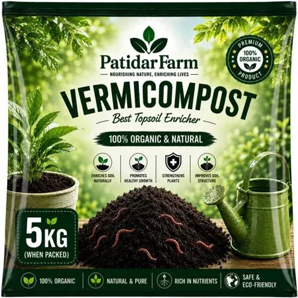PatidarFarm Organic Fertilizer for Kitchen Garden 5kg Manure