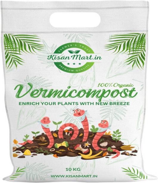 kisanmart Organic Vermicompost For Plants | Enriched Potting Soil Mix for Plants | Potting Mixture