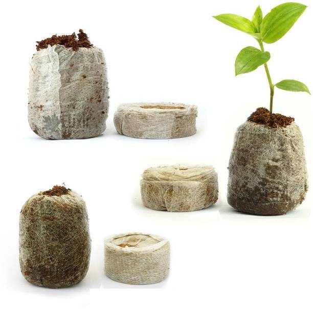 Somapa Cocopeat Netted Pellets for Hydroponics, Seedling and Plants Manure