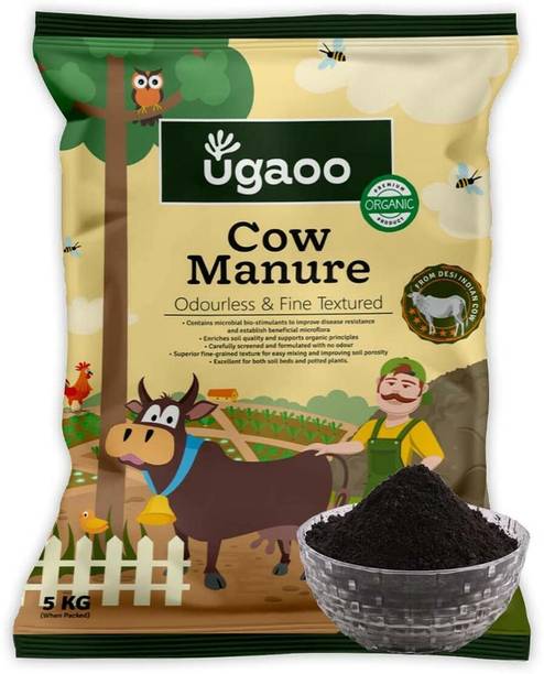 UGAOO Cow Dung Manure Fertilizers for Plants & Home Gardening - 5 Kg Manure