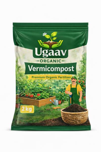 Ugaav Organic Vermicompost Organic Fertilizer 2Kg Fertilizer, Manure