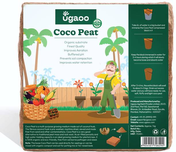 UGAOO Cocopeat Block for Garden Plants Potting Mixture