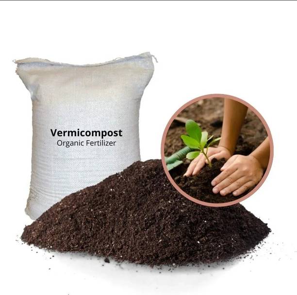 Gk creation Organic Vermicompost Fertilizer for Plants 5 Kg| Pure Earthworm Manure