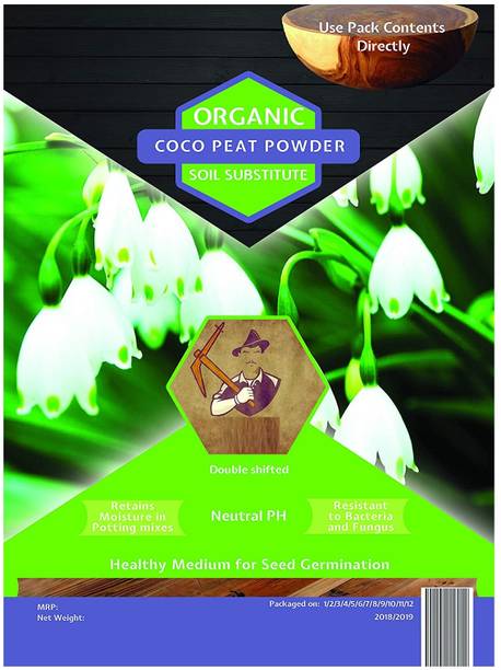 DROXTY 100% Organic Loose Ready to use Low EC Cocopeat Soil Manure-AQ-300 Husk