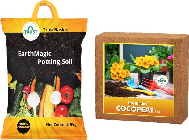 TrustBasket Earth magic 5 kg with Cocopeat 5kg Fertilizer