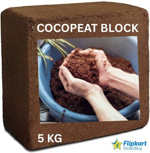 Flipkart SmartBuy coir cocopeat Brick, Expands Upto 75 Ltrs, Natural and Eco-Friendly Potting Mixture