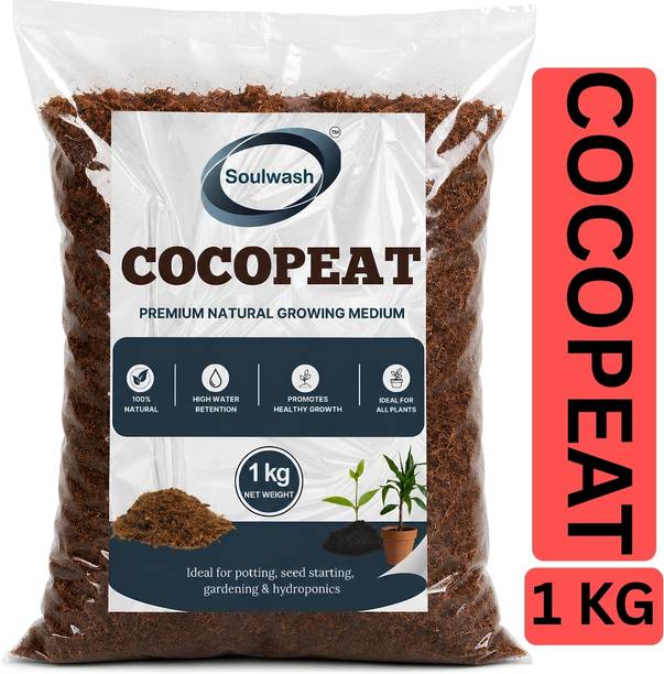 SOULWASH Premium Cocopeat Soil Medium for Home Garden and Plants Potting Mixture